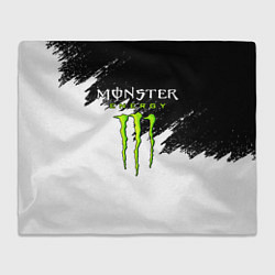 Плед флисовый MONSTER ENERGY, цвет: 3D-велсофт