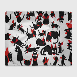 Плед Черный котик