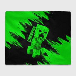 Плед флисовый MINECRAFT CREEPER, цвет: 3D-велсофт