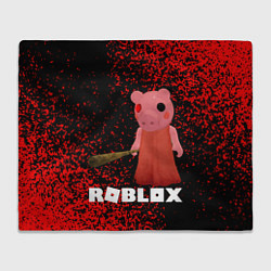 Плед флисовый Roblox Piggy, цвет: 3D-велсофт