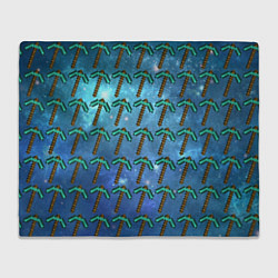 Плед флисовый Майнкрафт Кирка, цвет: 3D-велсофт