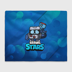 Плед Virus 8 bit brawl stars Blue