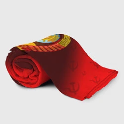 Плед флисовый СССР USSR, цвет: 3D-велсофт — фото 2