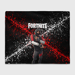 Плед флисовый Fortnite Ikonik, цвет: 3D-велсофт