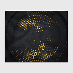 Плед флисовый Black gold, цвет: 3D-велсофт