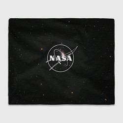 Плед флисовый NASA l НАСА S, цвет: 3D-велсофт