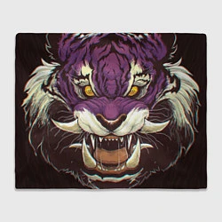 Плед флисовый Маска тигра Ханья, цвет: 3D-велсофт