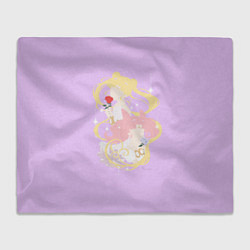 Плед флисовый Сейлор Мун и Чиби Мун, цвет: 3D-велсофт