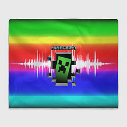 Плед флисовый Minecraft S, цвет: 3D-велсофт