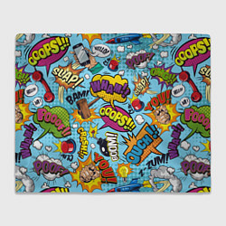 Плед флисовый Pop art comics, цвет: 3D-велсофт