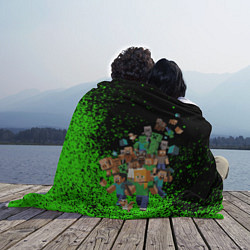 Плед флисовый Minecraft, цвет: 3D-велсофт — фото 2