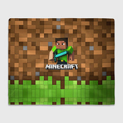 Плед Minecraft logo heroes