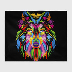 Плед Neon wolf