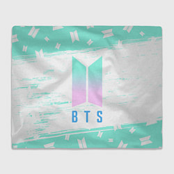 Плед флисовый BTS БТС, цвет: 3D-велсофт