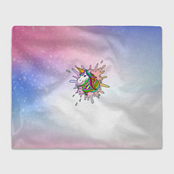 Плед флисовый Единорог, цвет: 3D-велсофт