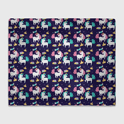 Плед Unicorn pattern