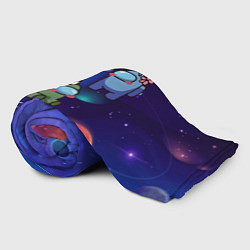 Плед флисовый Among Us Space, цвет: 3D-велсофт — фото 2