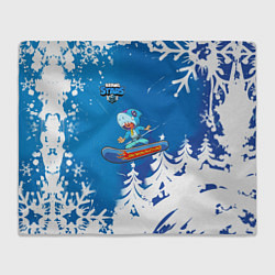 Плед флисовый Brawl Stars Snowboarding, цвет: 3D-велсофт