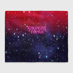 Плед флисовый Stranger Things, цвет: 3D-велсофт