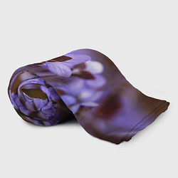 Плед флисовый Хрупкий цветок фиалка, цвет: 3D-велсофт — фото 2