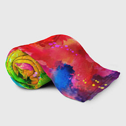 Плед флисовый Брызги краски, цвет: 3D-велсофт — фото 2