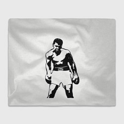 Плед флисовый The Greatest Muhammad Ali, цвет: 3D-велсофт