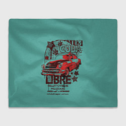 Плед флисовый CUBA CAR, цвет: 3D-велсофт