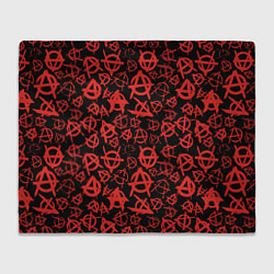 Плед флисовый Анархия, цвет: 3D-велсофт