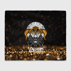 Плед флисовый Valheim Viking Gold, цвет: 3D-велсофт