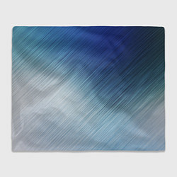 Плед флисовый Текстура Оттенки льда, цвет: 3D-велсофт