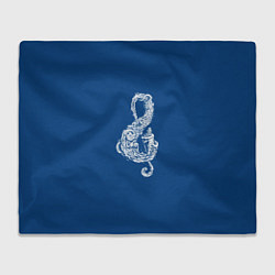 Плед флисовый Звуки Океана, цвет: 3D-велсофт