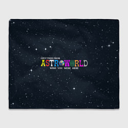 Плед флисовый Astroworld, цвет: 3D-велсофт