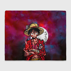 Плед флисовый Луффи One Piece Большой куш, цвет: 3D-велсофт