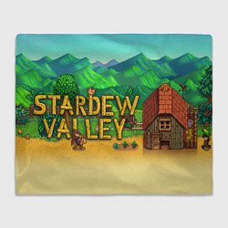 Плед флисовый Stardew valley pixel, цвет: 3D-велсофт