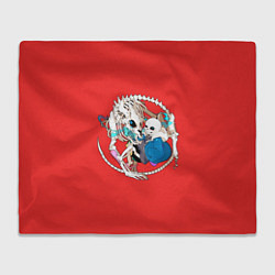 Плед флисовый Снас и дракон, цвет: 3D-велсофт