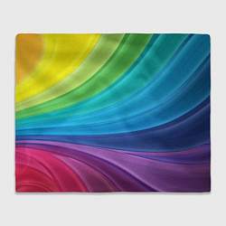 Плед флисовый Радуга, цвет: 3D-велсофт
