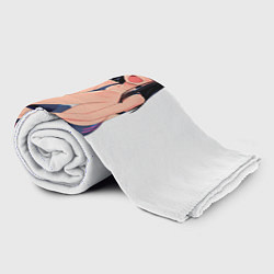 Плед флисовый Нагаторо улыбается, цвет: 3D-велсофт — фото 2