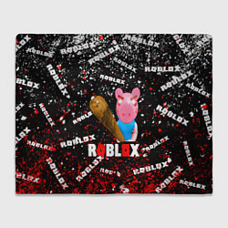 Плед флисовый Roblox piggyСвинка Пигги, цвет: 3D-велсофт