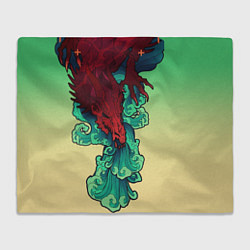 Плед флисовый Дракон, цвет: 3D-велсофт