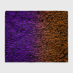 Плед флисовый Градиентный разлом 3D 3Д, цвет: 3D-велсофт