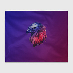 Плед флисовый Вольная птица, цвет: 3D-велсофт