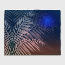 Плед флисовый Тропическая ночь, цвет: 3D-велсофт