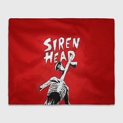 Плед флисовый Red Siren Head, цвет: 3D-велсофт