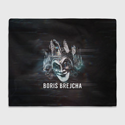 Плед флисовый Boris Brejcha Mask, цвет: 3D-велсофт