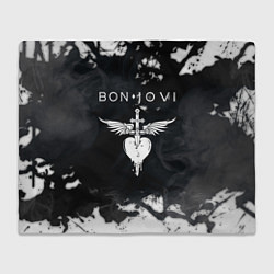 Плед флисовый BON JOVI БОН ДЖОВИ, цвет: 3D-велсофт