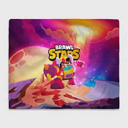 Плед флисовый Опасная Meg Brawl Stars, цвет: 3D-велсофт