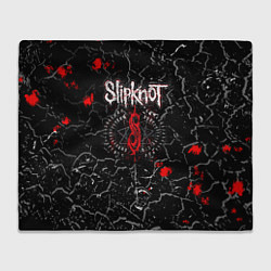 Плед флисовый Slipknot Rock Слипкнот Музыка Рок Гранж, цвет: 3D-велсофт