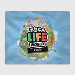 Плед флисовый Toca Life World, цвет: 3D-велсофт