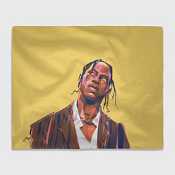 Плед флисовый Travis art, цвет: 3D-велсофт