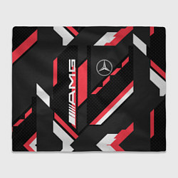 Плед MERCEDES-BENZ AMG GEOMETRY STRIPES RED